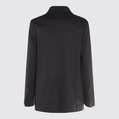 Montedoro Black Linen Casual Jacket