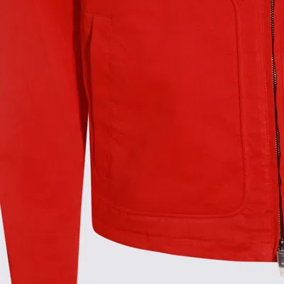 Amiri Jacket Pointed Collar Long Sleeves In Red