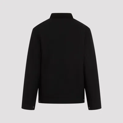 Carhartt Structured Collared Front Pocket Long Sleeve Jacket In Black
