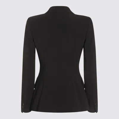Elisabetta Franchi Jackets Blacks And Greys In Black