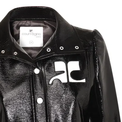 Courrèges Courreges Women Reedition Vinyl Jacket In Black