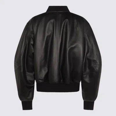 Attico Jackets Blacks And Greys In Black