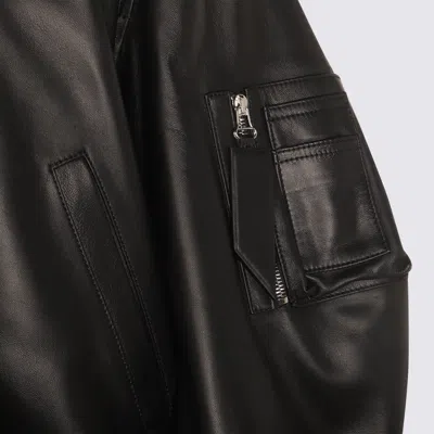 Attico Jackets Blacks And Greys In Black
