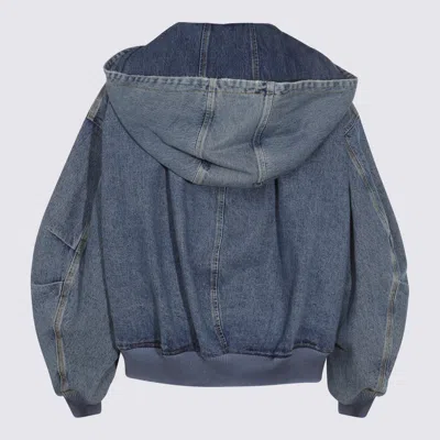 Attico Jackets Blue And Green In Multi