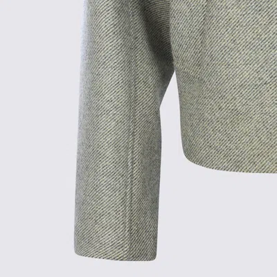 Jil Sander Collared Long Sleeve Textured Fabric Jacket