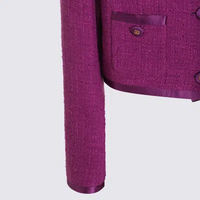 Dolce & Gabbana Violet Cotton Casual Jacket