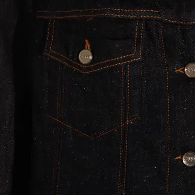Ganni Bonded Denim Jacket Stitch Detailing