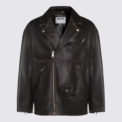 Moschino Jackets Brown In Black