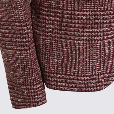 Tagliatore Tailored Jacket With Flap Pockets And Vent In Brown