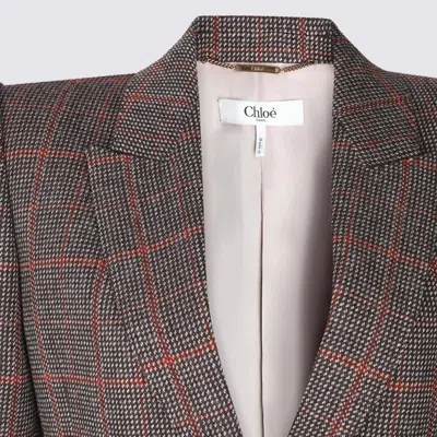 Chloé Brown Wool Blazer In Brown