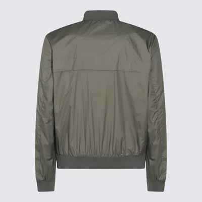 Add High Neck Bomber Jacket In Green