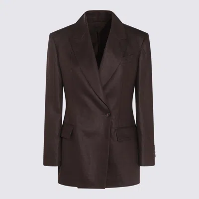 Brunello Cucinelli Jackets Dark Chocolate In Brown
