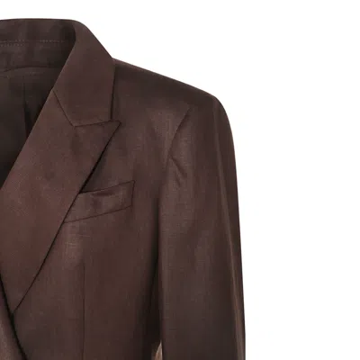 Brunello Cucinelli Jackets Dark Chocolate In Brown