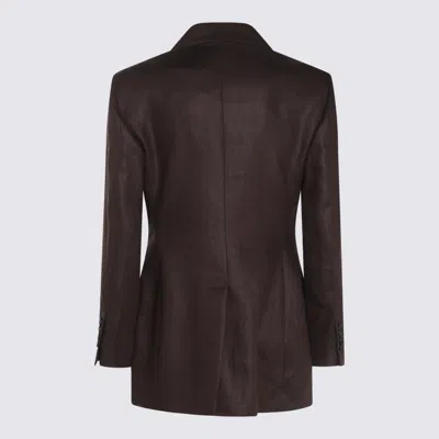 Brunello Cucinelli Jackets Dark Chocolate In Brown
