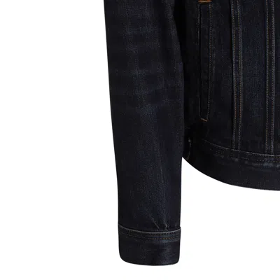Tom Ford Casual Jacket With Long Sleeves And Chest Pockets In Blue