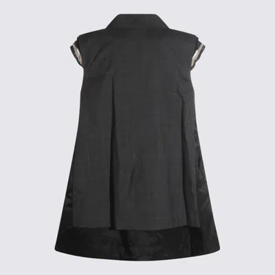 Sacai Tailored Vest With Button Detailing And Flap Pockets