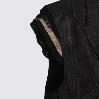 Sacai Tailored Vest With Button Detailing And Flap Pockets