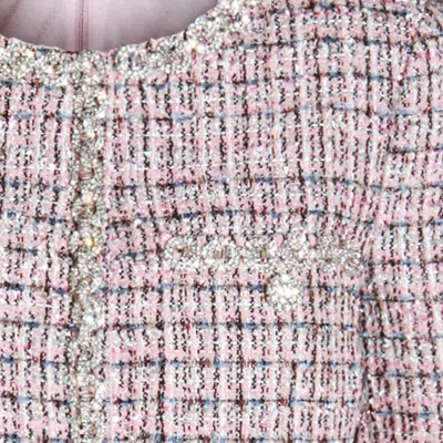Self-portrait Crystal-embellished Tweed Jacket