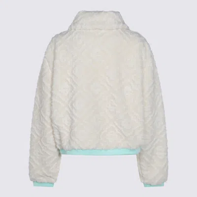 Casablanca Monogrammed Fleece Jacket In Neutral