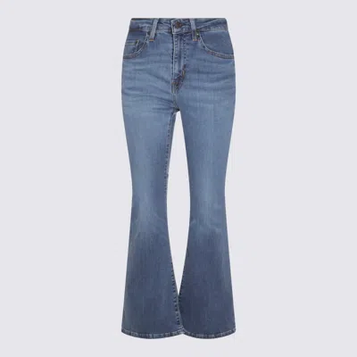 Levi's Blue Cotton Denim Jeans In Blue
