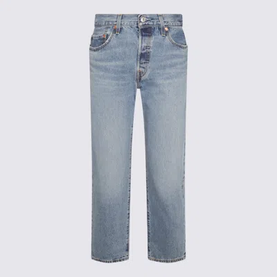 Levi's Blue Cotton 501 Jeans