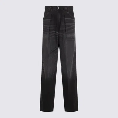 Haikure Black Jeans With Belt Loops And Logo Patch On The Rear In Black