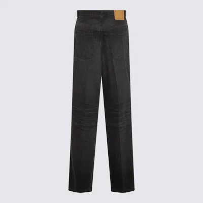 Haikure Black Jeans With Belt Loops And Logo Patch On The Rear In Black