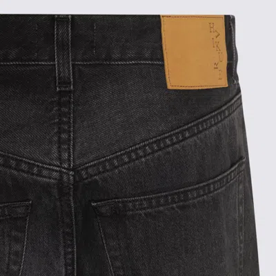 Haikure Black Jeans With Belt Loops And Logo Patch On The Rear In Black