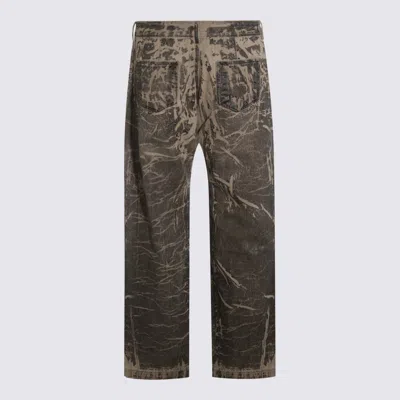 Rick Owens Drkshdw Jeans Black Washed Foil In Gray