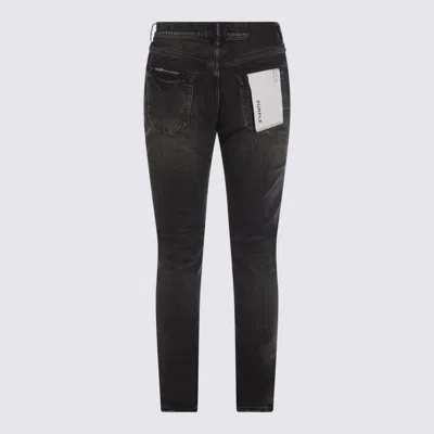 Purple Brand Dark Grey Skinny Tinted Jeans In Multi