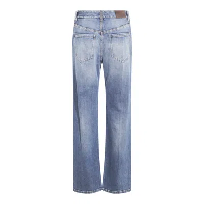 Brunello Cucinelli Jeans Blue And Green In Blue