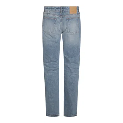 Ami Alexandre Mattiussi Straight-leg Blue Denim Jeans With Classic Fit In Blue