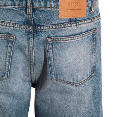 Ami Alexandre Mattiussi Jeans Blue And Green In Blue