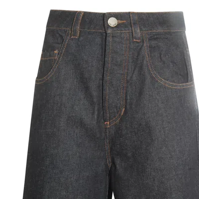 Uma Wang Phyllis Jeans In Denim In Blue