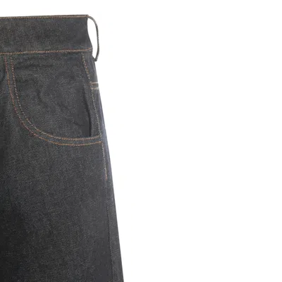 Uma Wang Phyllis Jeans In Denim In Blue