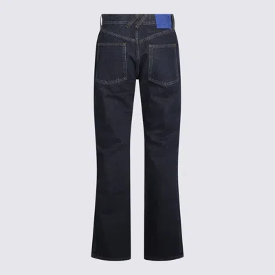 Burberry Indigo Blue Cotton Denim Jeans In Blue