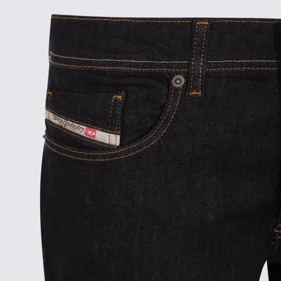 Diesel Jeans Blue And Green In Black