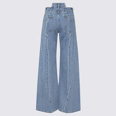 Maison Margiela Wide-leg Denim Jeans With Unique Panel Effect
