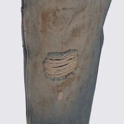 Golden Goose Light Blue Cotton Denim Jeans In Blue
