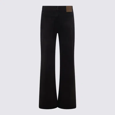 Haikure Wide-leg High-waist Jeans In Rich Dark Hue In Brown