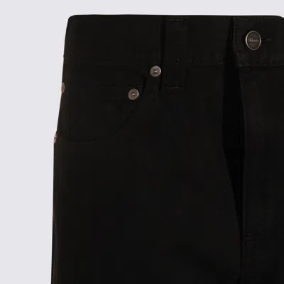 Khaite Bacall Low Rise Straight Jeans In Black