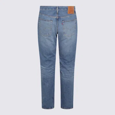 Levi's Blue Cotton Denim 501 Jeans