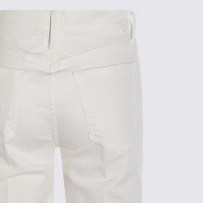 Mother Stretch Denim The Rambler Trousers In White
