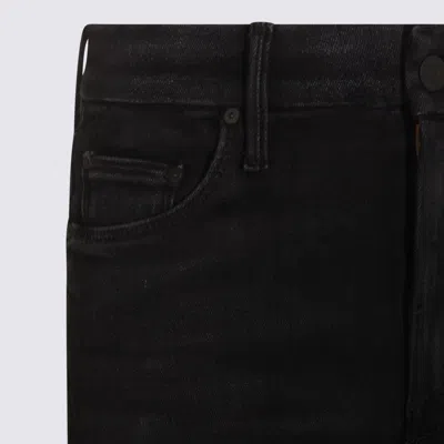 Mother High-waisted Wide-leg Jeans With Clean Lines In Black