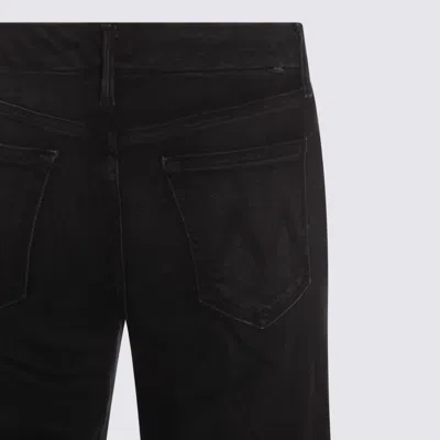 Mother High-waisted Wide-leg Jeans With Clean Lines In Black