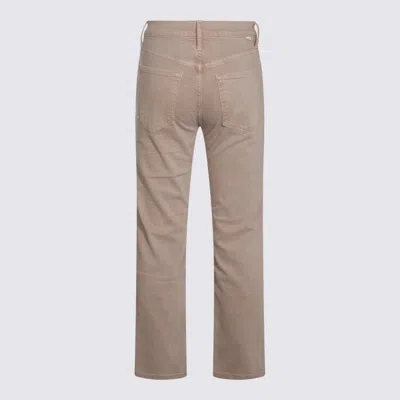Mother Straight Trousers With Embroidered Detail And Pockets