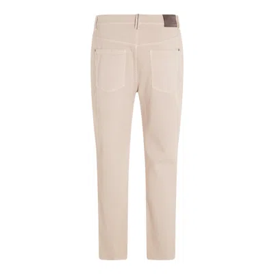 Brunello Cucinelli Jeans Grey Sand In Neutral