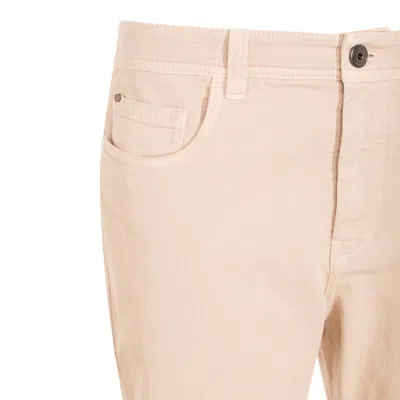Brunello Cucinelli Jeans Grey Sand In Neutral