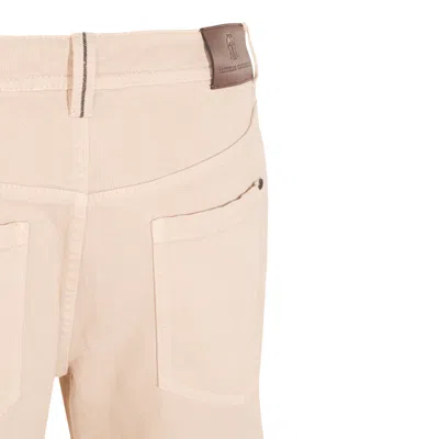 Brunello Cucinelli Jeans Grey Sand In Neutral