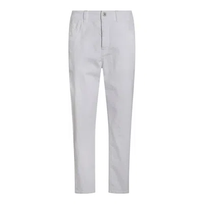 Brunello Cucinelli Straight Trousers With Front And Back Pockets In White